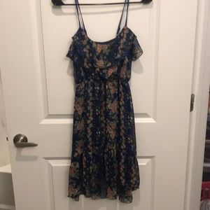 Navy floral dress